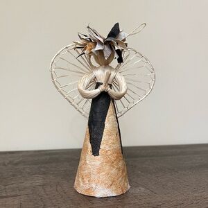 Handcrafted Tapa Angel Figurine